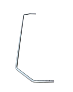 Curtain tube 45° 1/2"x2270 f/manure curtain MB drive IW=1860